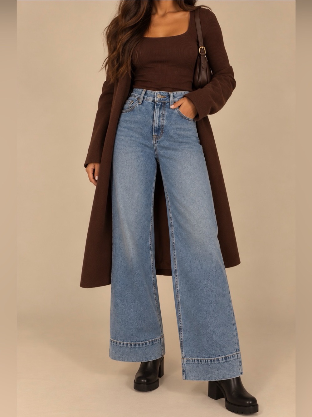 🤎 Everlane High-Rise Wide-Leg Jeans 👖✨